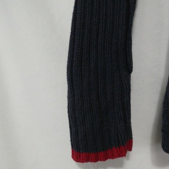 VTG POLO JEANS CO. Ralph Lauren | small | Navy Ribbed Patriotic USA Flag Sweater - Picture 14 of 16